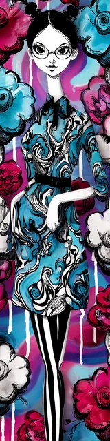 Free teacher bookmark featuring a teacher in a red and blue theme